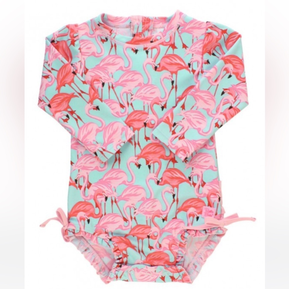 NWT Rufflebutts 3T Long Sleeve One Piece Bathing Suit